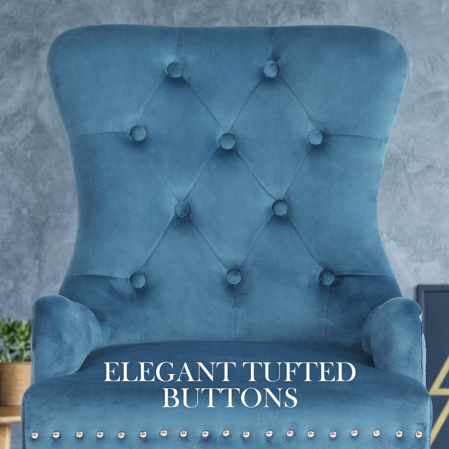 La Bella Lisse French Provincial Dining Chairs Set of 4 Navy Blue Velvet