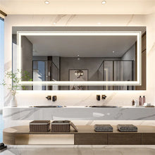 LED Bathroom Mirror 120x60cm Frameless with Backlight - Interior Ave