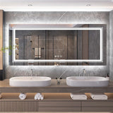 LED Bathroom Mirror 120x80cm Frameless with Backlight - Interior Ave