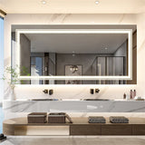 LED Bathroom Mirror 120x80cm Frameless with Backlight - Interior Ave