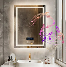 LED Bathroom Mirror 60x80cm Bluetooth Smart Display - Interior Ave