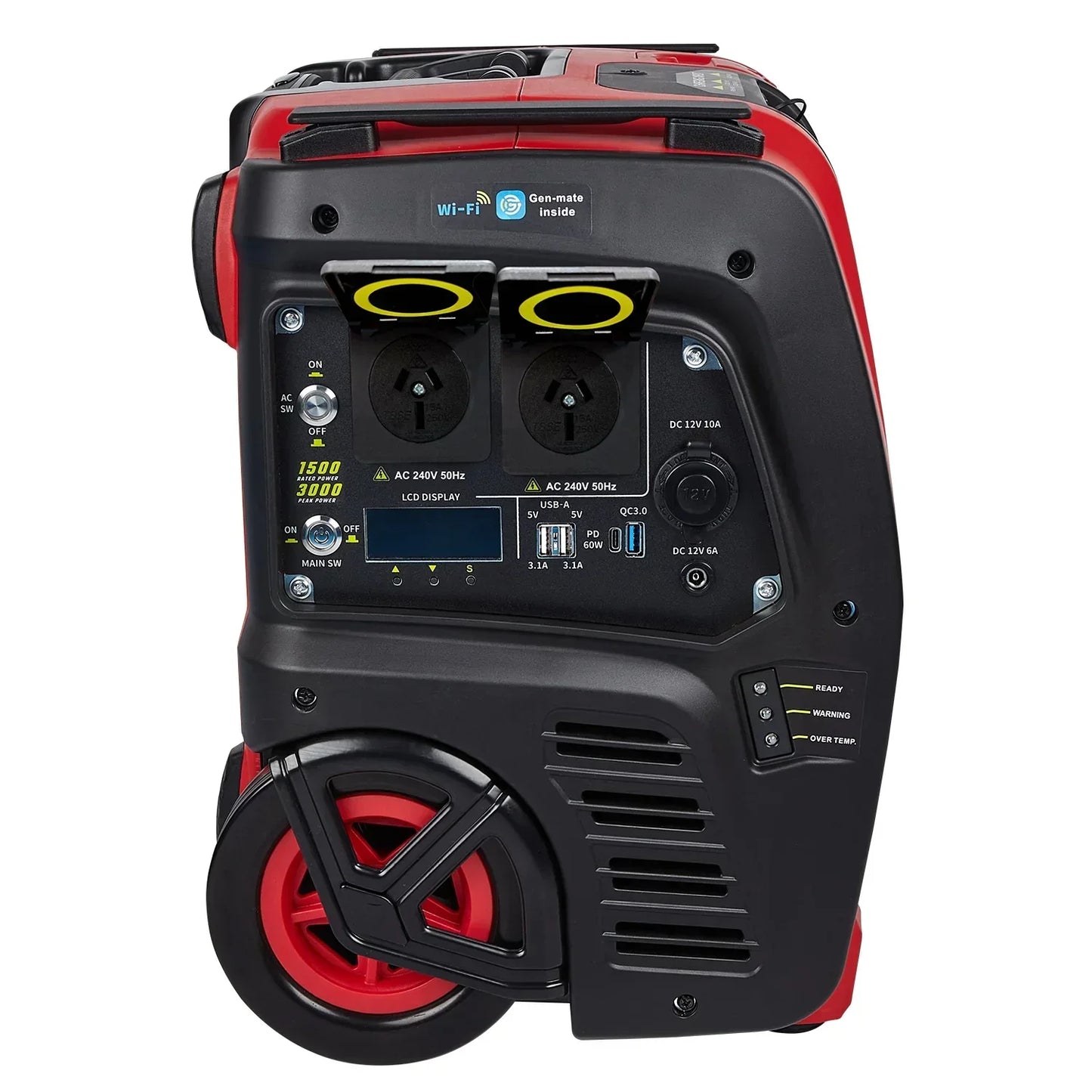 Sunovo 1500W Portable Power Station Solar Inverter Generator Battery Backup