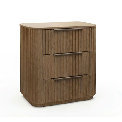Arlo bedside table with LED base lighting, included in the 4 piece suite