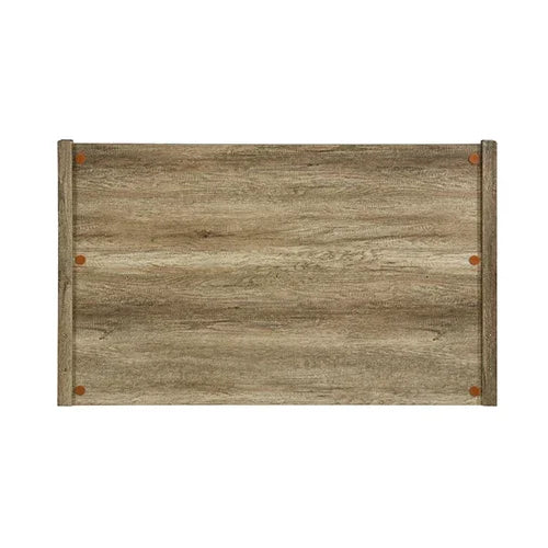 Queen Size Bed Frame Natural Wood like MDF in Oak Colour - Stacks Warehouse