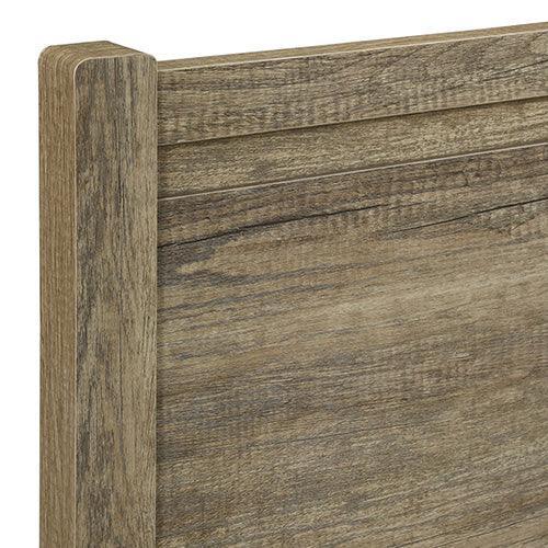 Queen Size Bed Frame Natural Wood like MDF in Oak Colour - Stacks Warehouse