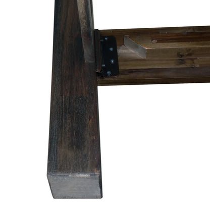 Bed Frame King Size in Solid Wood Veneered Acacia Bedroom Timber Slat in Chocolate - Stacks Warehouse