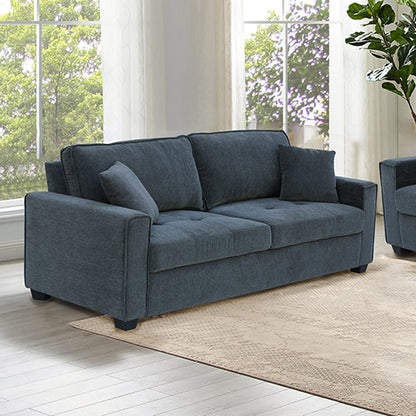 Milano 2+3 Seater Sofa Set | Charcoal Fabric | Pocket Spring