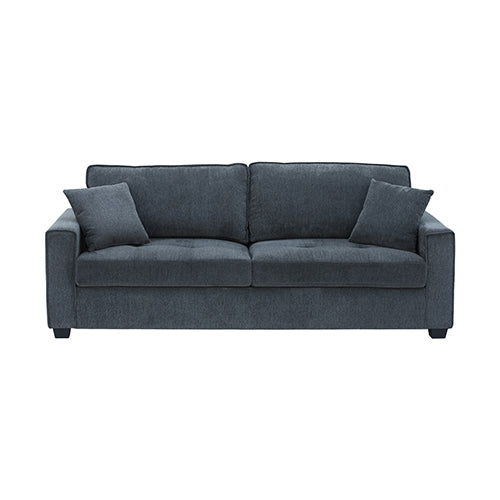 Milano 2+3 Seater Sofa Set | Charcoal Fabric | Pocket Spring