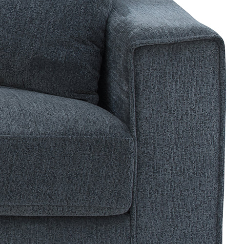 Milano 2+3 Seater Sofa Set | Charcoal Fabric | Pocket Spring