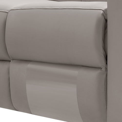 Washington Genuine Leather 6-Seater Corner Sofa | 2 Electric Recliners | Cream