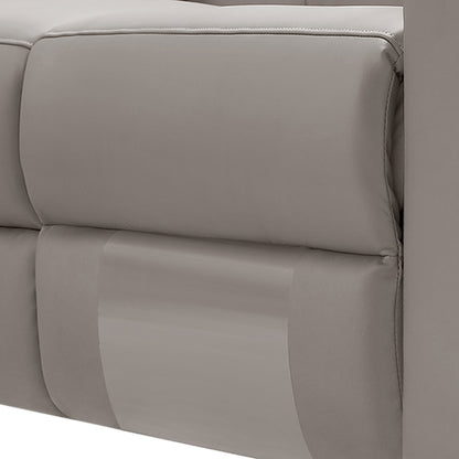 Washington Genuine Leather 6-Seater Corner Sofa | 2 Electric Recliners | Cream