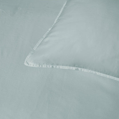 Accessorize 400TC Sage Bamboo Cotton Double Stitch Quilt Cover Set Super King