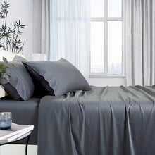Bamboo Cotton Sheet Set Double 1000TC 60% Bamboo 40% Cotton Charcoal