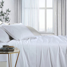 Bamboo Cotton Sheet Set Double 1000TC 60% Bamboo 40% Cotton White