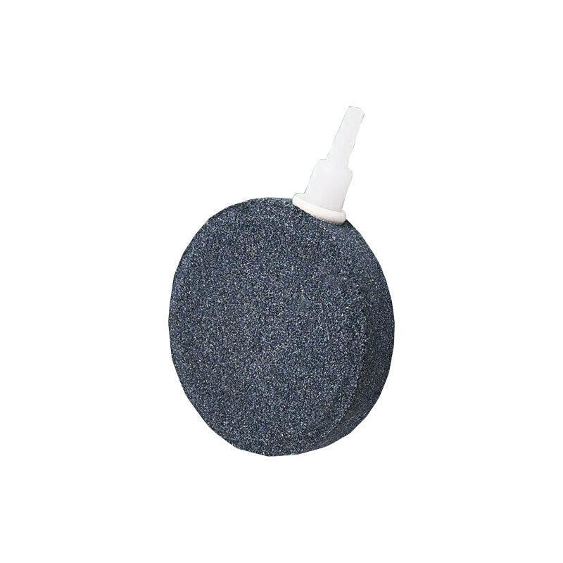 Round aquarium air stone disk with white nozzle for fish tank aeration, 8cm diameter