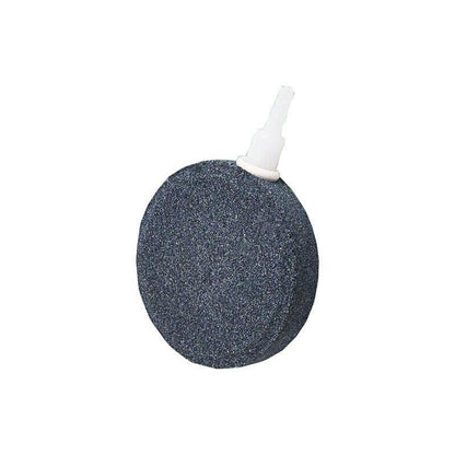 Round aquarium air stone disk with white nozzle for fish tank aeration, 8cm diameter