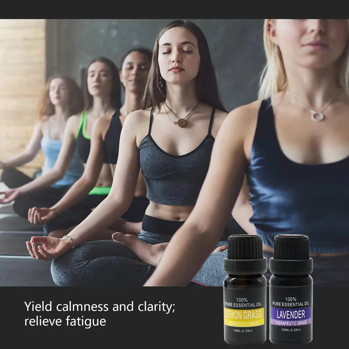 Essential Oil Set 6 Bottles Plant Aromatherapy Oils Natural Scent for Diffuser
