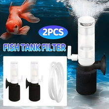 2pcs fish tank filter set with sponge and tubing for aquarium water filtration