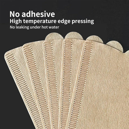V02 Coffee Filter Paper - 100 Pack Cone Drip Filters