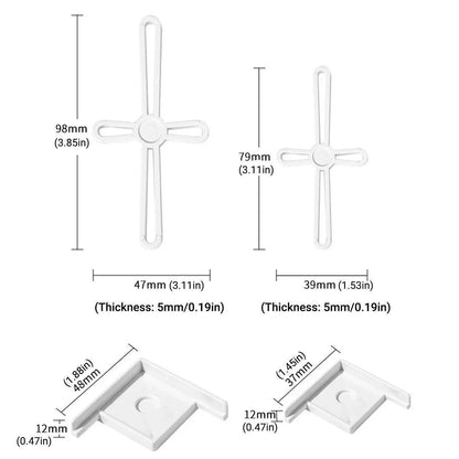 Aquarium Corner Brackets 5pcs White Large Plastic Tank Stand Guards