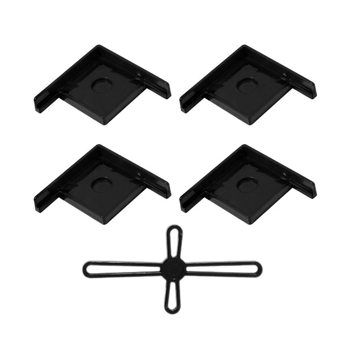 Aquarium Corner Brackets 5pcs White Large Plastic Tank Stand Guards