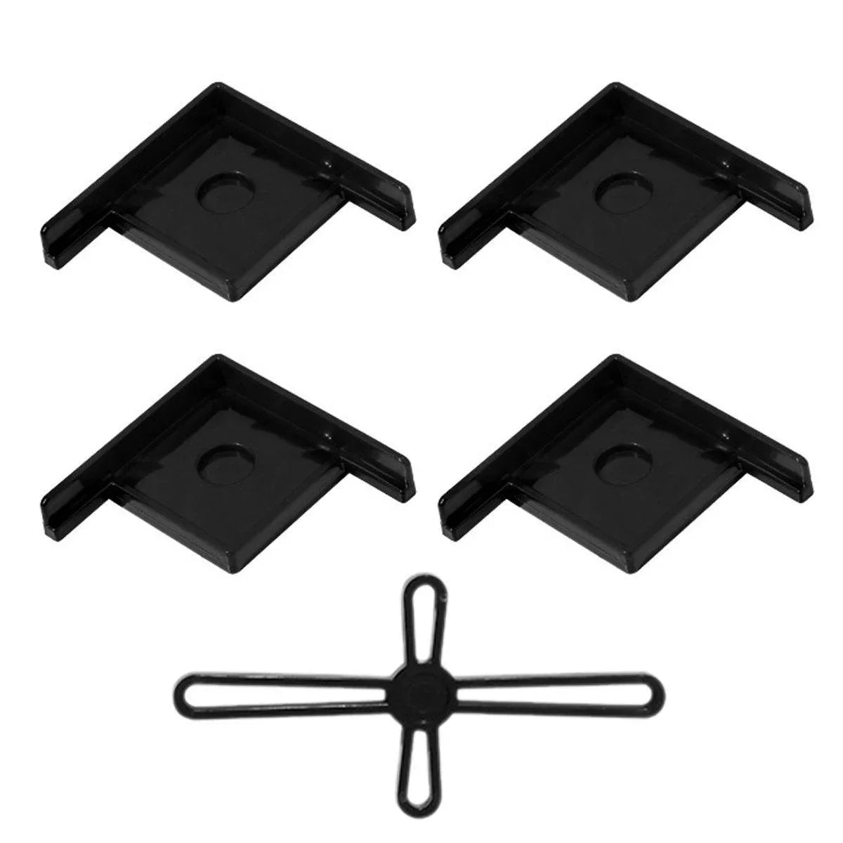 Aquarium Corner Brackets 5pcs White Large Plastic Tank Stand Guards