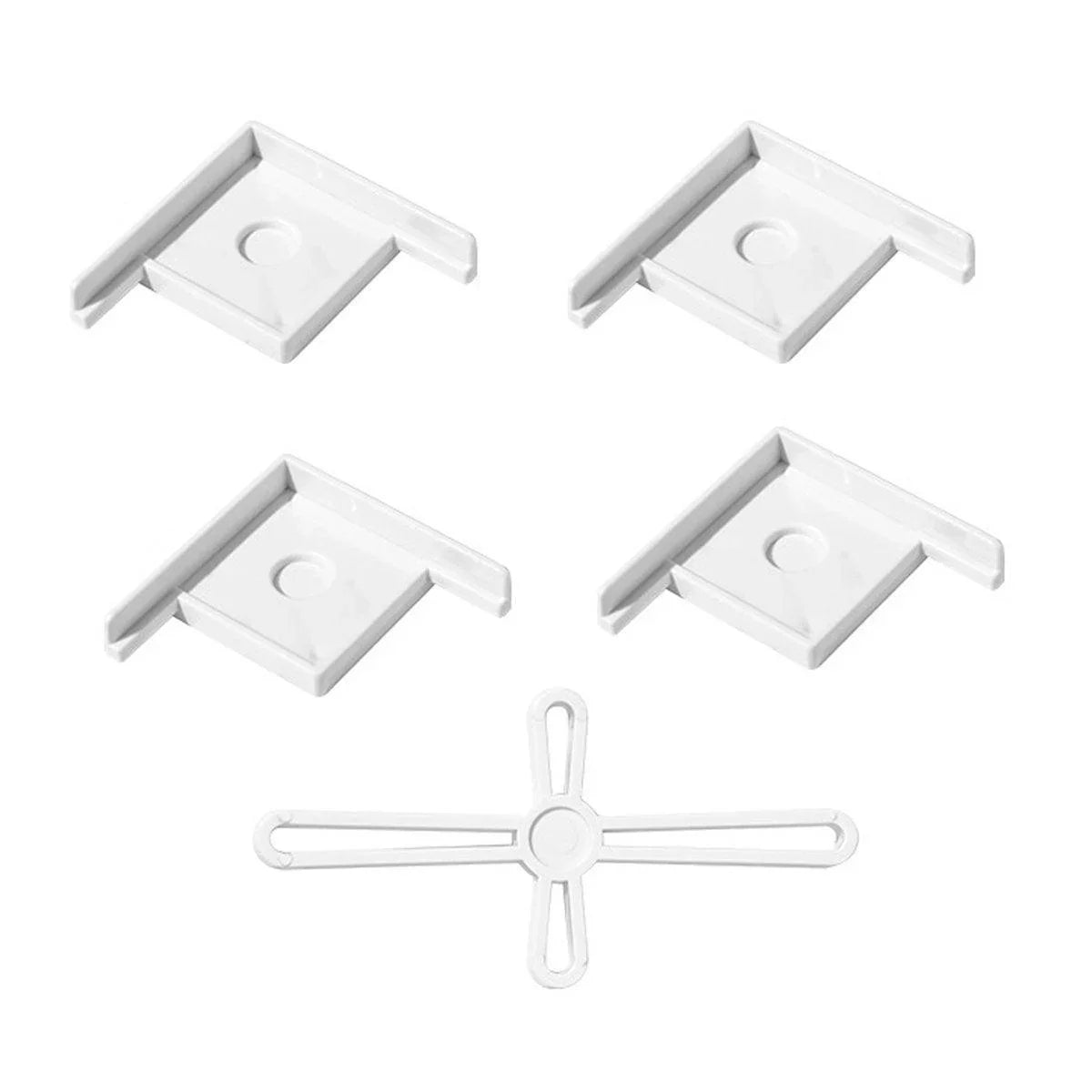 Aquarium Corner Brackets 5pcs White Large Plastic Tank Stand Guards