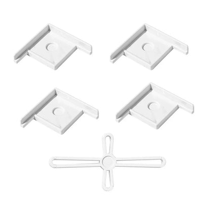Aquarium Corner Brackets 5pcs White Large Plastic Tank Stand Guards