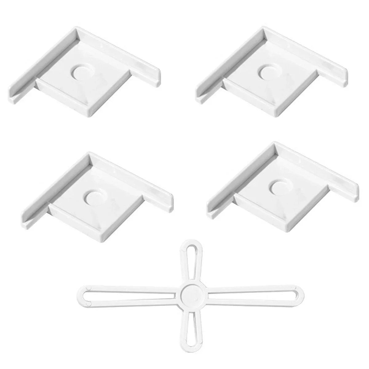Aquarium Corner Brackets 5pcs White Large Plastic Tank Stand Guards