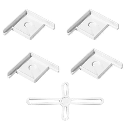 Aquarium Corner Brackets 5pcs White Large Plastic Tank Stand Guards