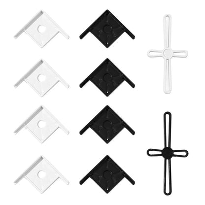 Aquarium Corner Brackets 5pcs White Small Plastic Tank Stand Guards