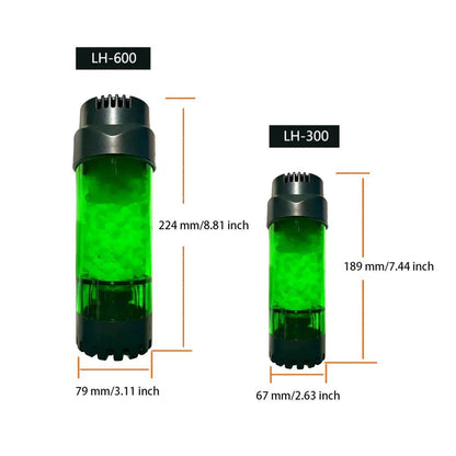 Aquarium Filter Fluidized Bed Internal 189x67mm Oxygenation LH300
