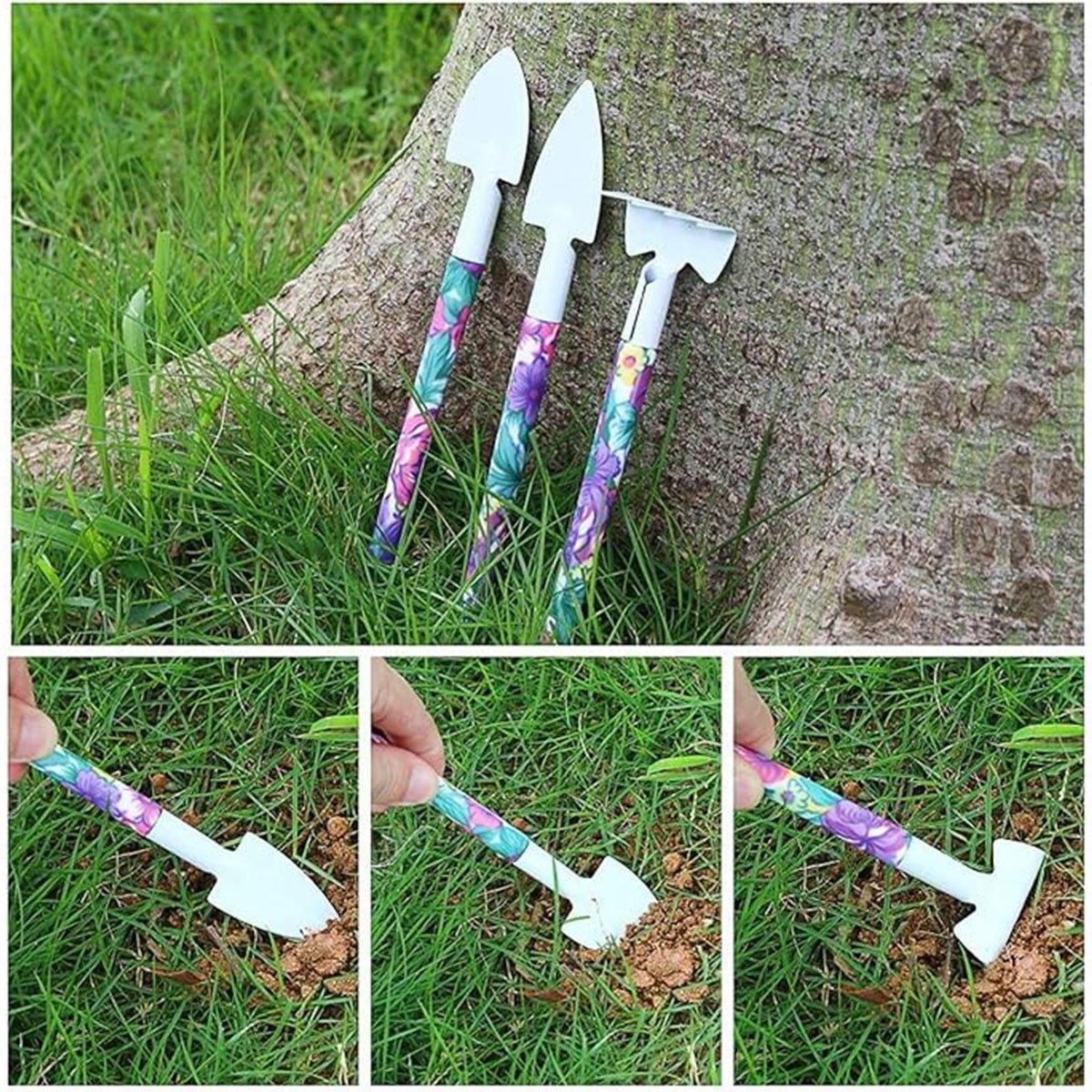 5PCS Garden Tools Planting Weeding Watering Flower Bonsai Shovel Hand Tools - 5pcs