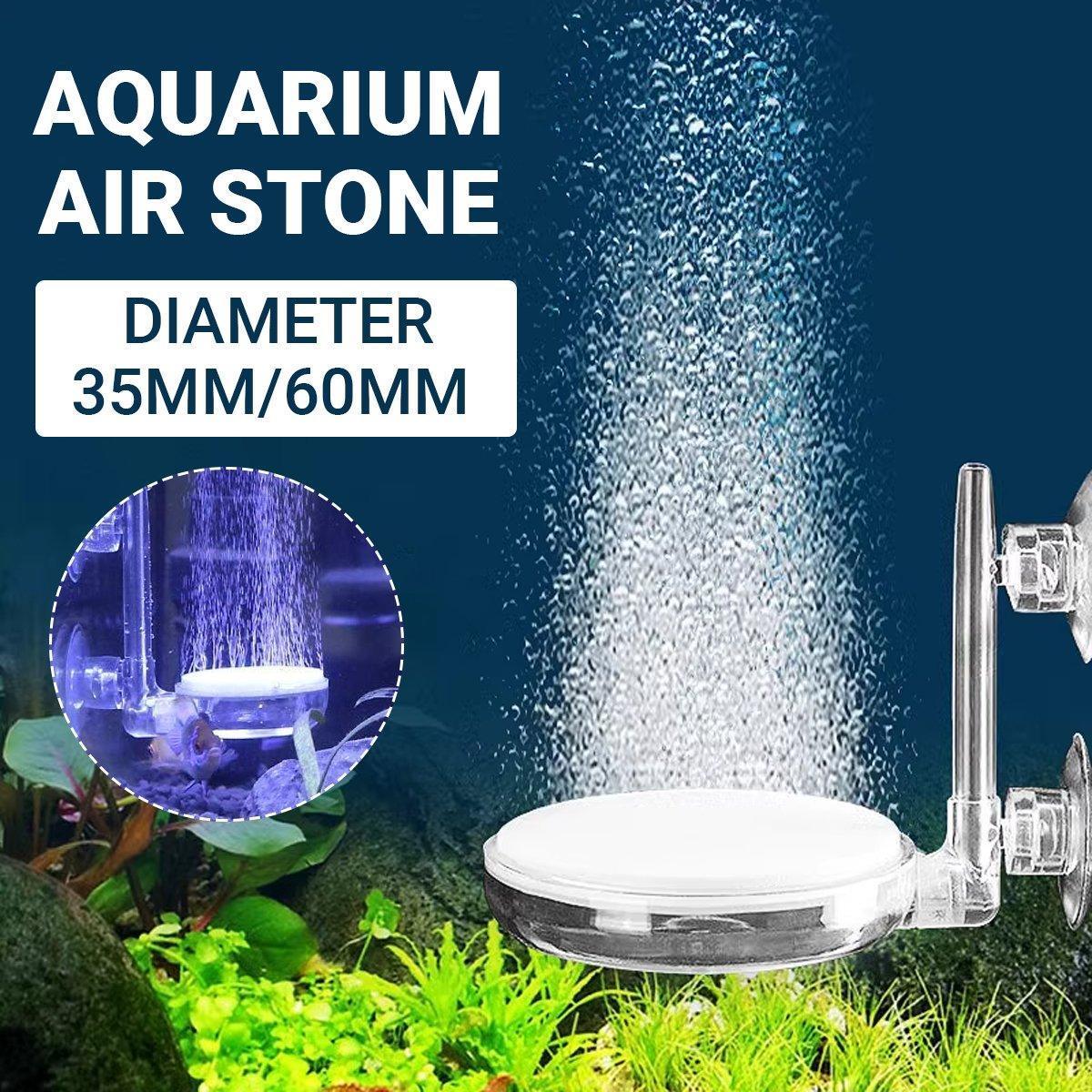 Aquarium air stone disk with bubbles, suitable for 35mm or 60mm aquariums