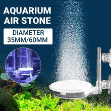 Aquarium air stone disk with bubbles, suitable for 35mm or 60mm aquariums