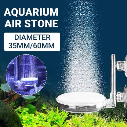 Aquarium air stone disk with bubbles, suitable for 35mm or 60mm aquariums