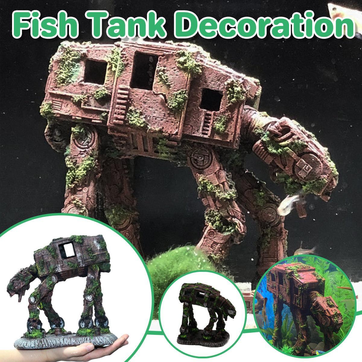 Aquarium Car Ornament 12x7x14cm Resin Fish Tank Decoration Theme