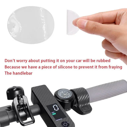Transparent silicone protective sticker for scooter handlebar, hand applying film