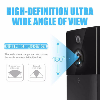Smart WiFi Video Doorbell Night Vision Motion Detection Silver