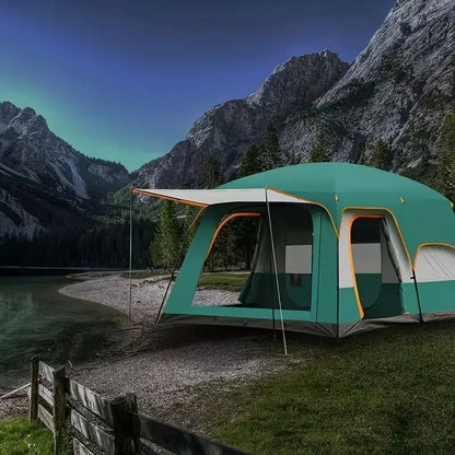 Tasman 3-5 Person Pop Up Camping Tent Hiking Festival Sleeping Green