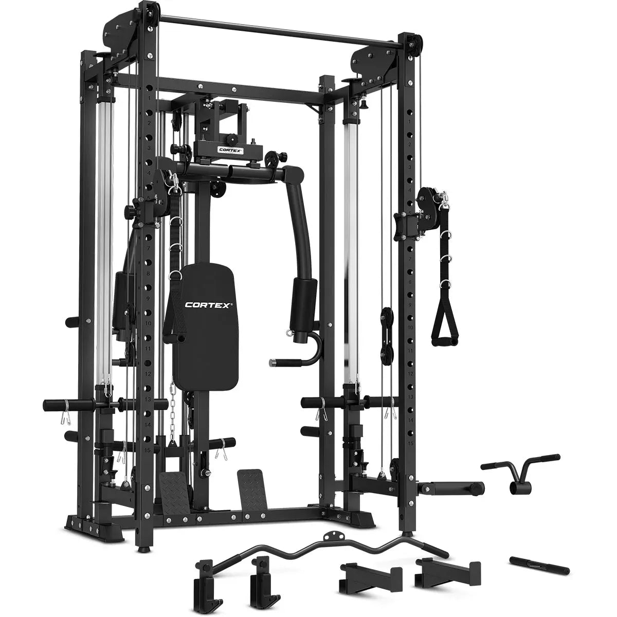 CORTEX PR5 power rack shown set up for training