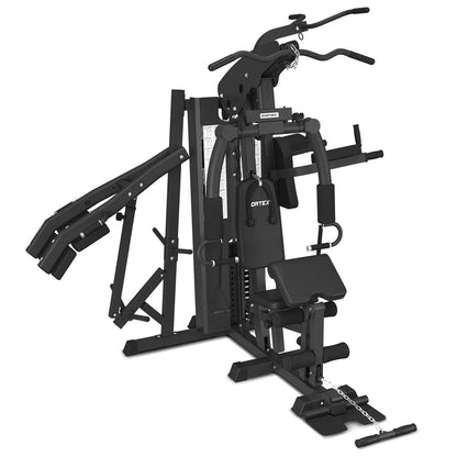 CORTEX GS7 home gym showing the lat pulldown and press stations
