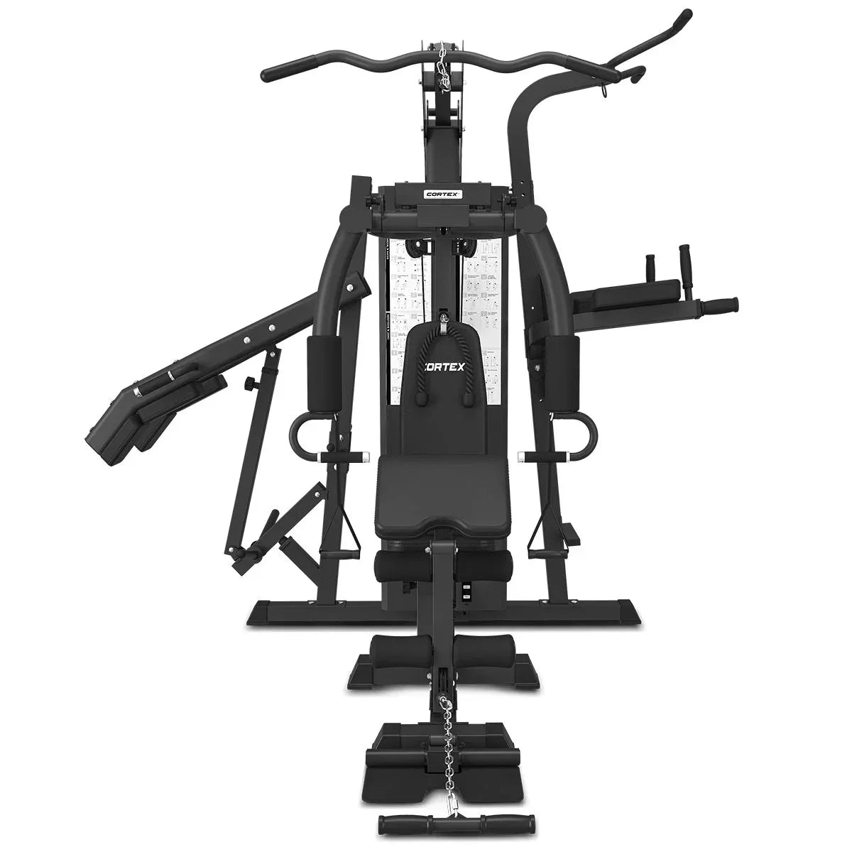 Power tower and squat station on the CORTEX GS7 home gym