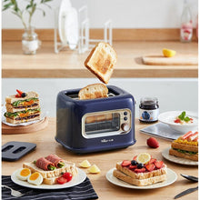 BEAR 2-Slice Toaster Glass Window One-Click Reheat Crumb Tray ERAC Certified DSL-C02X1