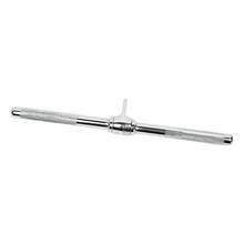 Chrome metal tool handle with knurled grips and central adjustable lever
