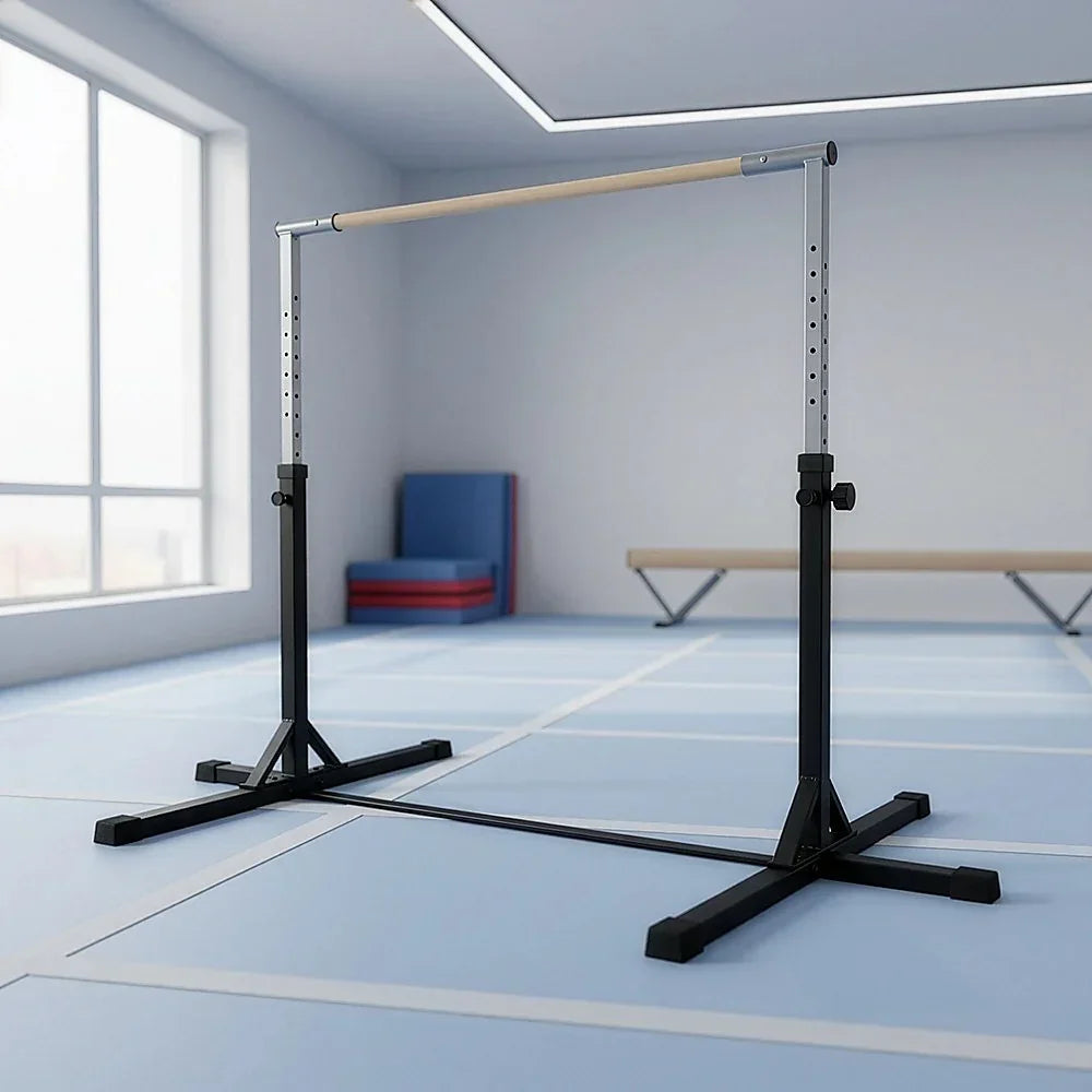Gymnastics Training Bar Kids Adjustable Horizontal Kip Fitness Gym Equipment