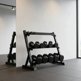 Dumbbell Rack Storage Stand Hex Weight Heavy Duty 3 Tier Wide Home Gym Fitness