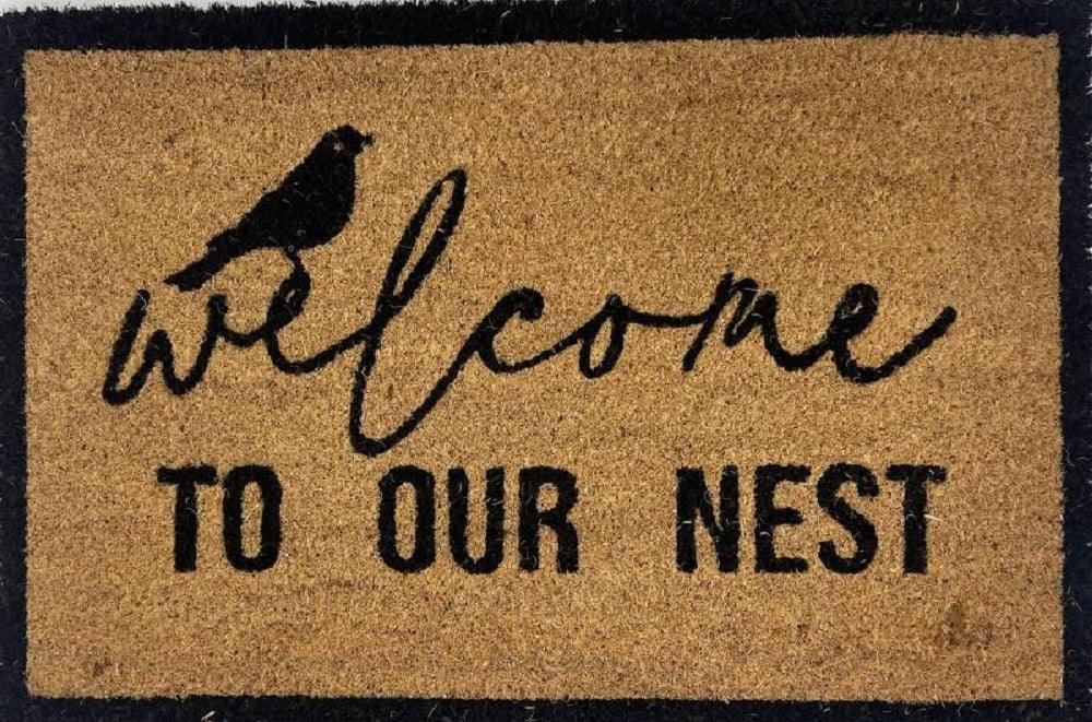 Welcome to Our Nest Doormat Door Mat 60x40cm - Stacks Warehouse