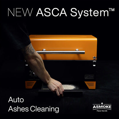 ASMOKE AS350 Portable Wood Pellet Grill Smoker 8-in-1 ASCA Auto-Ash Liquid Flavour 5Yr Warranty