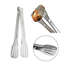ASMOKE BBQ Tongs 9.2" Locking Ring-Pull Stainless Steel Dishwasher Safe Indoor Outdoor